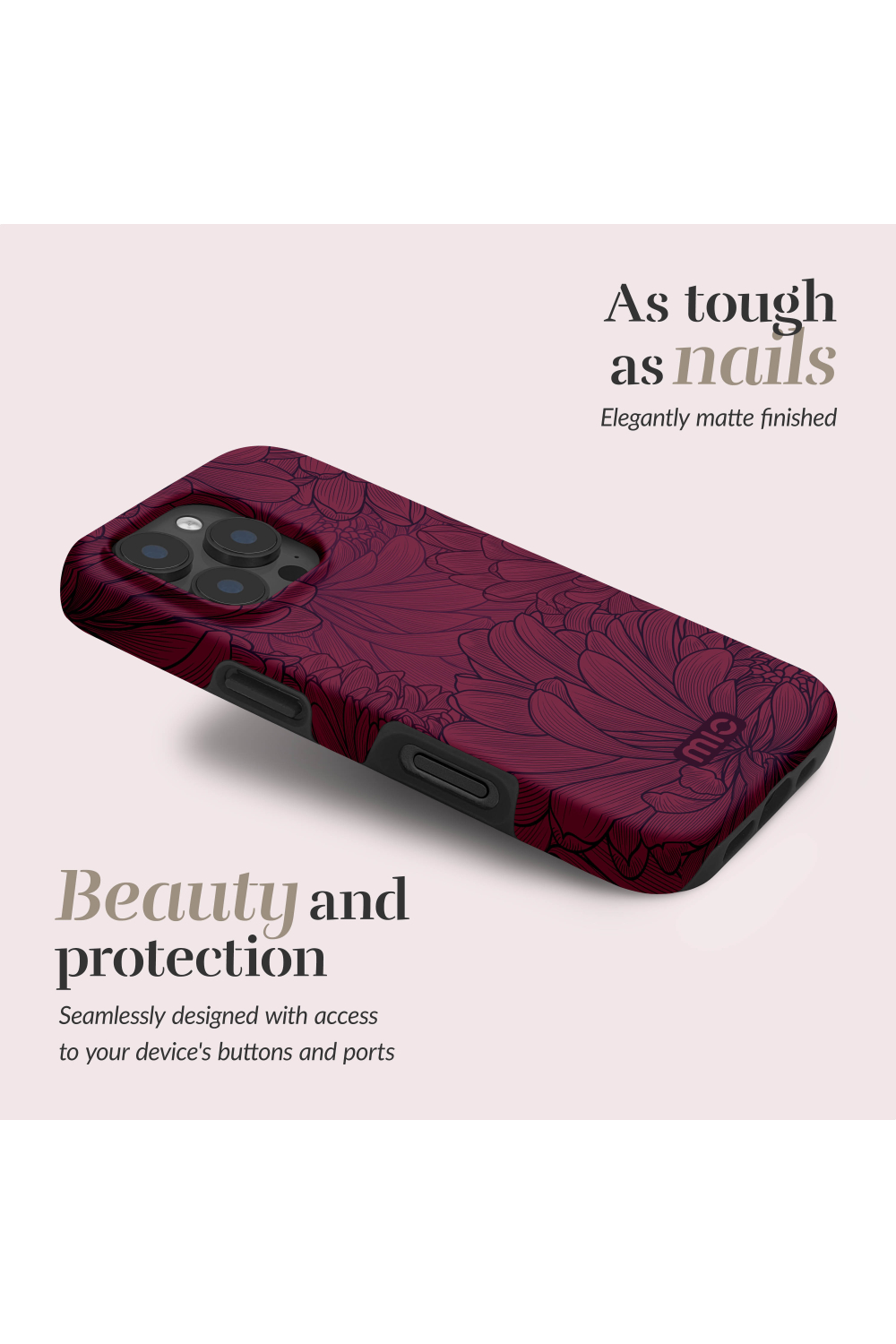 Mio By Mobilize Mio Berry Blooms Magsafe Compatible For Iphone 16E/17E - Afbeelding 2