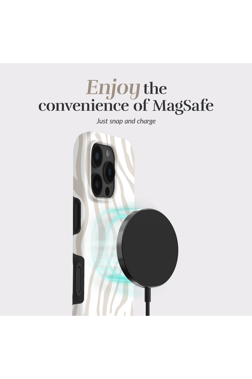 Mio By Mobilize Mio Sandy Zebra Magsafe Compatible For Iphone 13/14/15 - Afbeelding 3