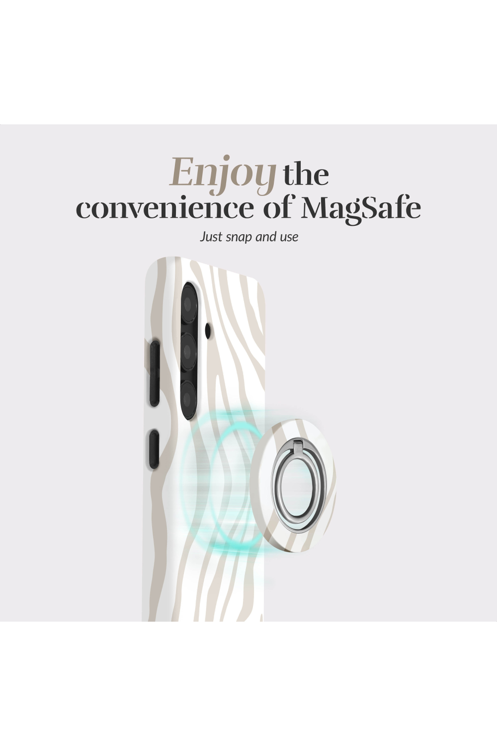 Mio By Mobilize Mio Sandy Zebra Magsafe Compatible For Samsung A26 5G - Afbeelding 3