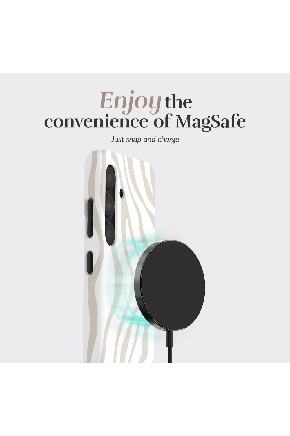 Mio By Mobilize Mio Sandy Zebra Magsafe Compatible For Samsung S24 5G/S25 5G - Afbeelding 3