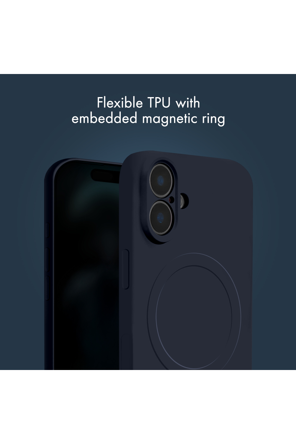 My Style Protective Flex Magsafe Compatible Case For Apple Iphone 7/8/Se (2020/2022) Midnight Blue - Afbeelding 6