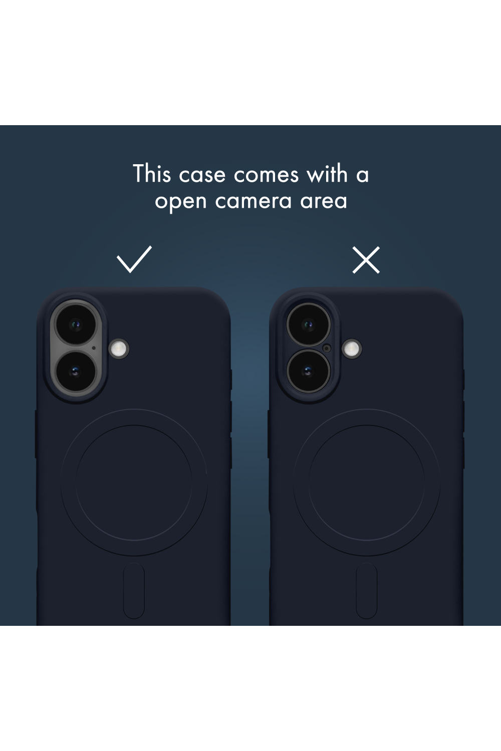 My Style Protective Flex Magsafe Compatible Case For Apple Iphone 13/14/15 Midnight Blue - Afbeelding 4