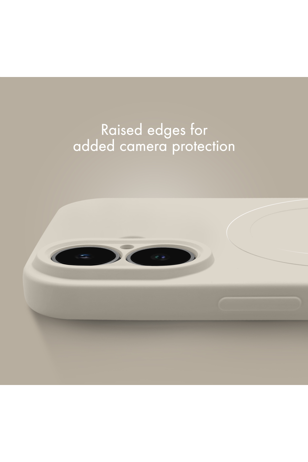 My Style Protective Flex Magsafe Compatible Case For Apple Iphone 16 Plus Antique White - Afbeelding 5