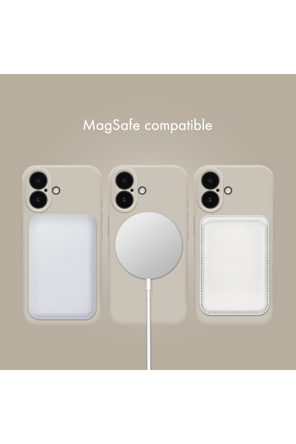 My Style Protective Flex Magsafe Compatible Case For Samsung Galaxy A36 5G/A56 5G Antique White - Afbeelding 8