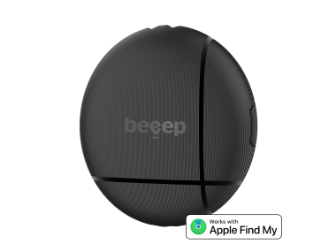 Beeep Betag Find My Tracker Black & Keychain Black - 1 Pack