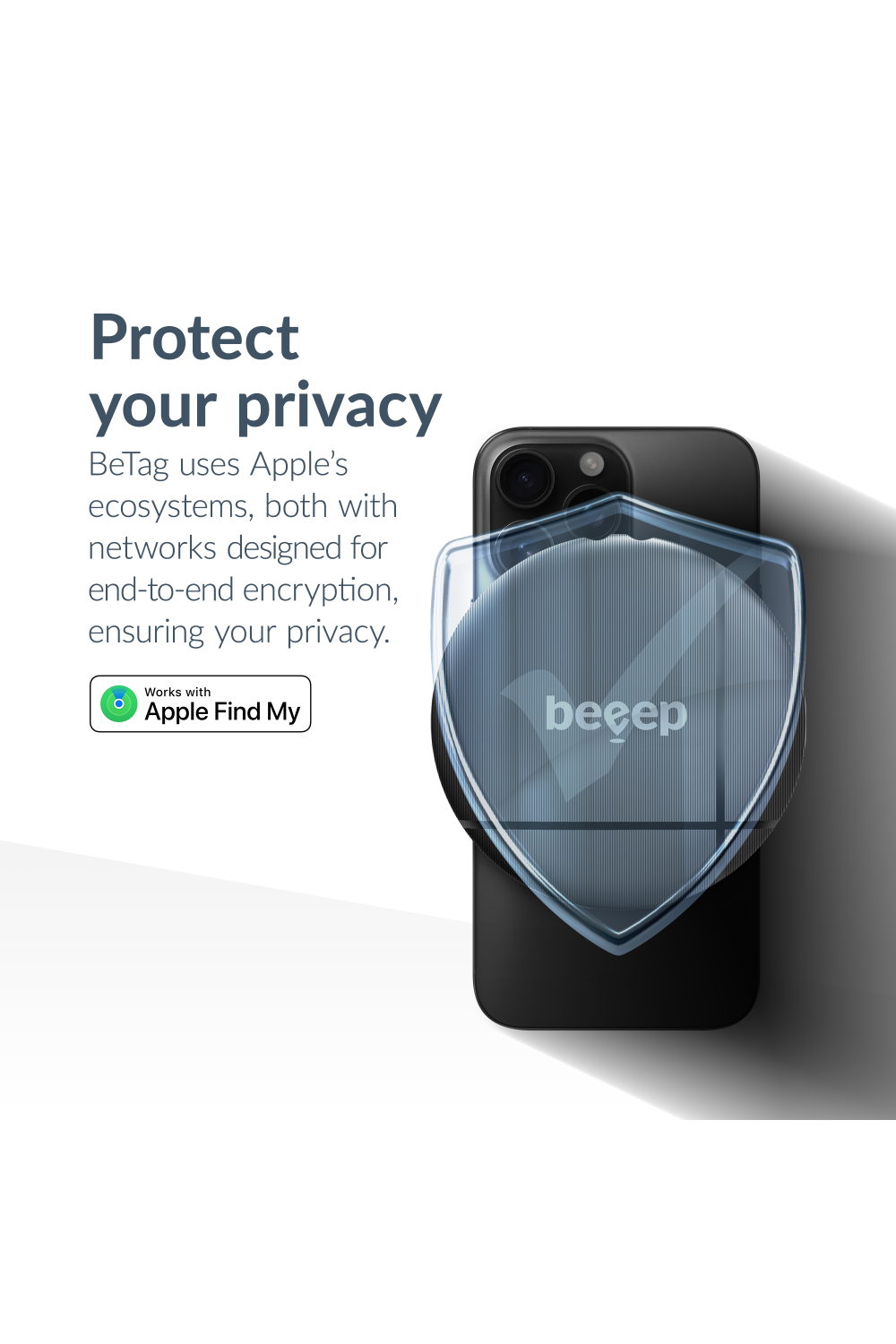 Beeep Betag Find My Tracker Black & Keychain Black - 1 Pack - Afbeelding 7