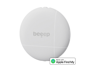 Beeep Betag Find My Tracker White & Keychain White - 1 Pack