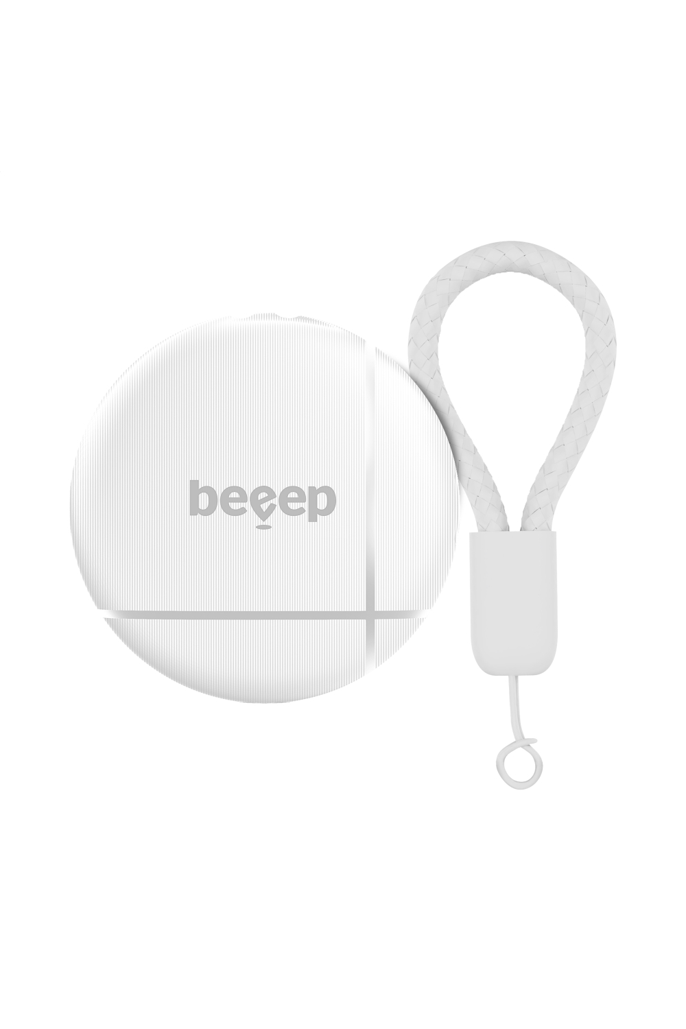 Beeep Betag Find My Tracker White & Keychain White - 1 Pack - Afbeelding 2