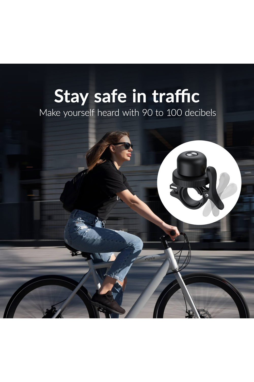 Beeep Betag Find My Tracker Black & Bicycle Bell - Afbeelding 6