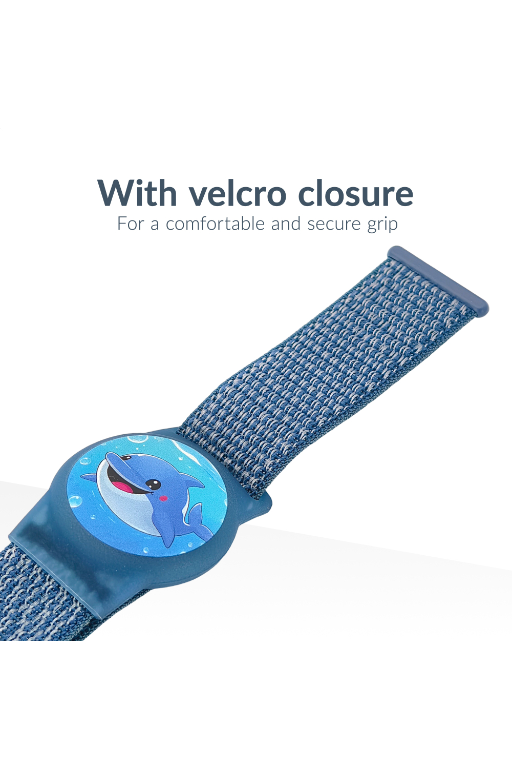 Beeep Onetag Apple Find My & Android Tracker - Kids Wristband Velcro Dolphin - Afbeelding 7