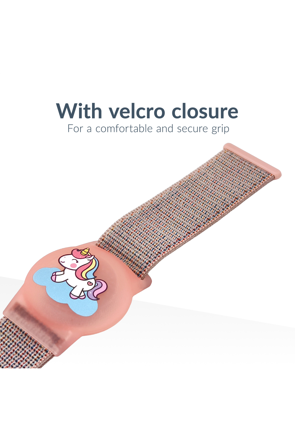 Beeep Onetag Apple Find My & Android Tracker - Kids Wristband Velcro Unicorn - Afbeelding 7