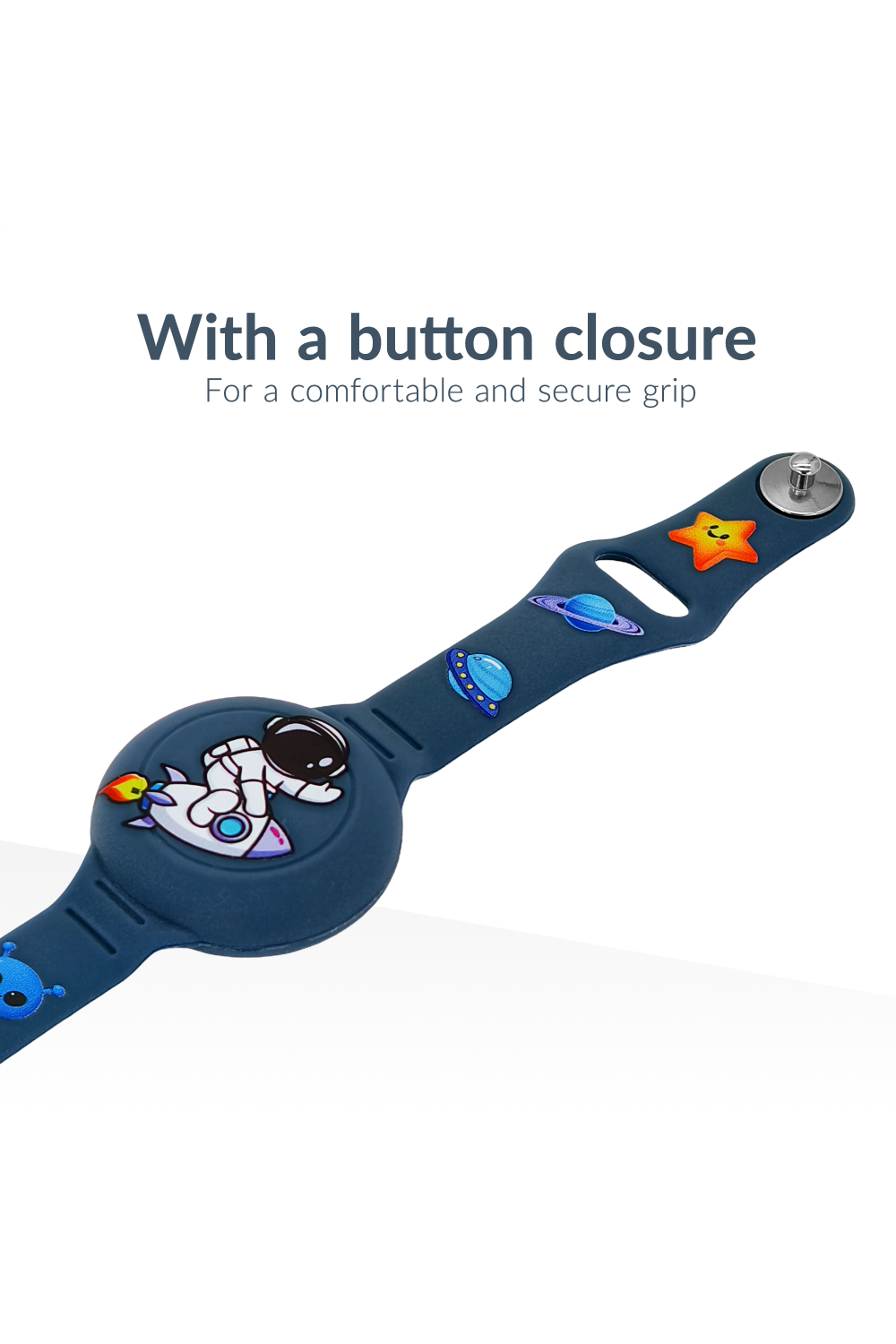 Beeep Onetag Apple Find My & Android Tracker - Kids Wristband Silicon Astronaut - Afbeelding 7