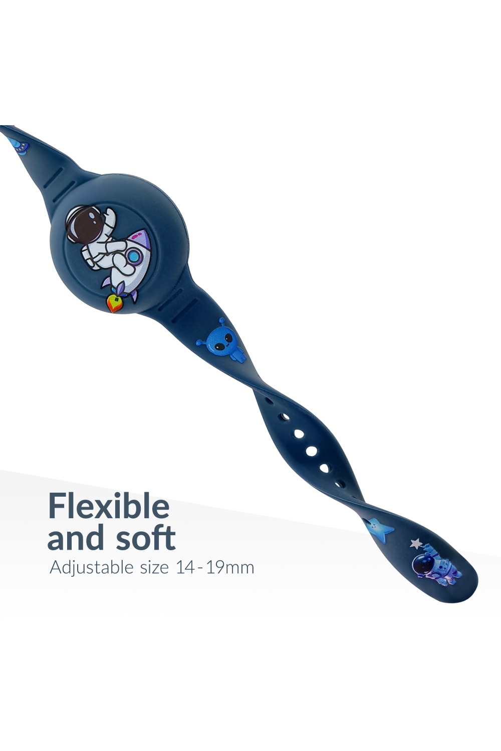 Beeep Onetag Apple Find My & Android Tracker - Kids Wristband Silicon Astronaut - Afbeelding 8