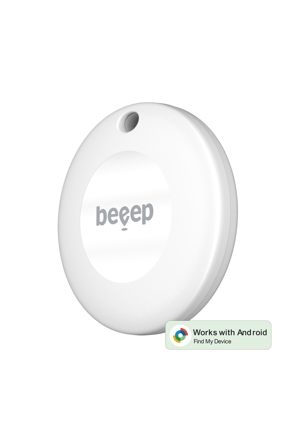 Beeep Betag Android Tracker White & Keychain White - 1 Pack