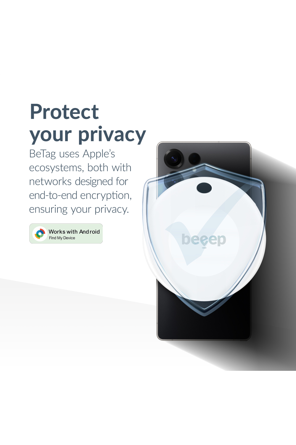 Beeep Betag Android Tracker White & Keychain White - 1 Pack - Afbeelding 7