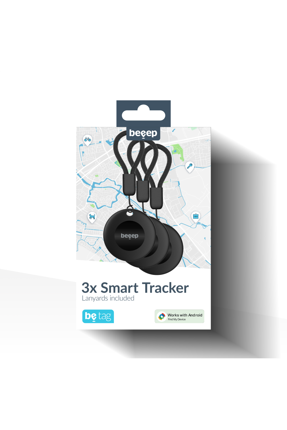 Beeep Betag Android Tracker Black & Keychain Black - 3 Pack - Afbeelding 10