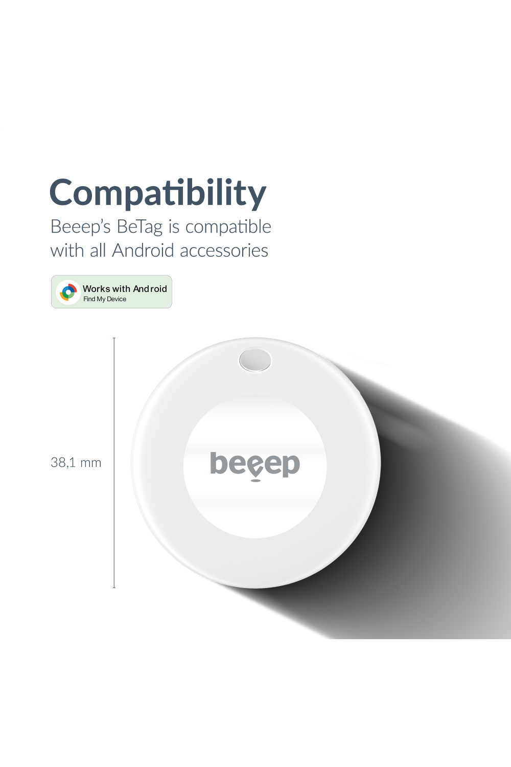 Beeep Betag Android Tracker White & Keychain White - 3 Pack - Afbeelding 9