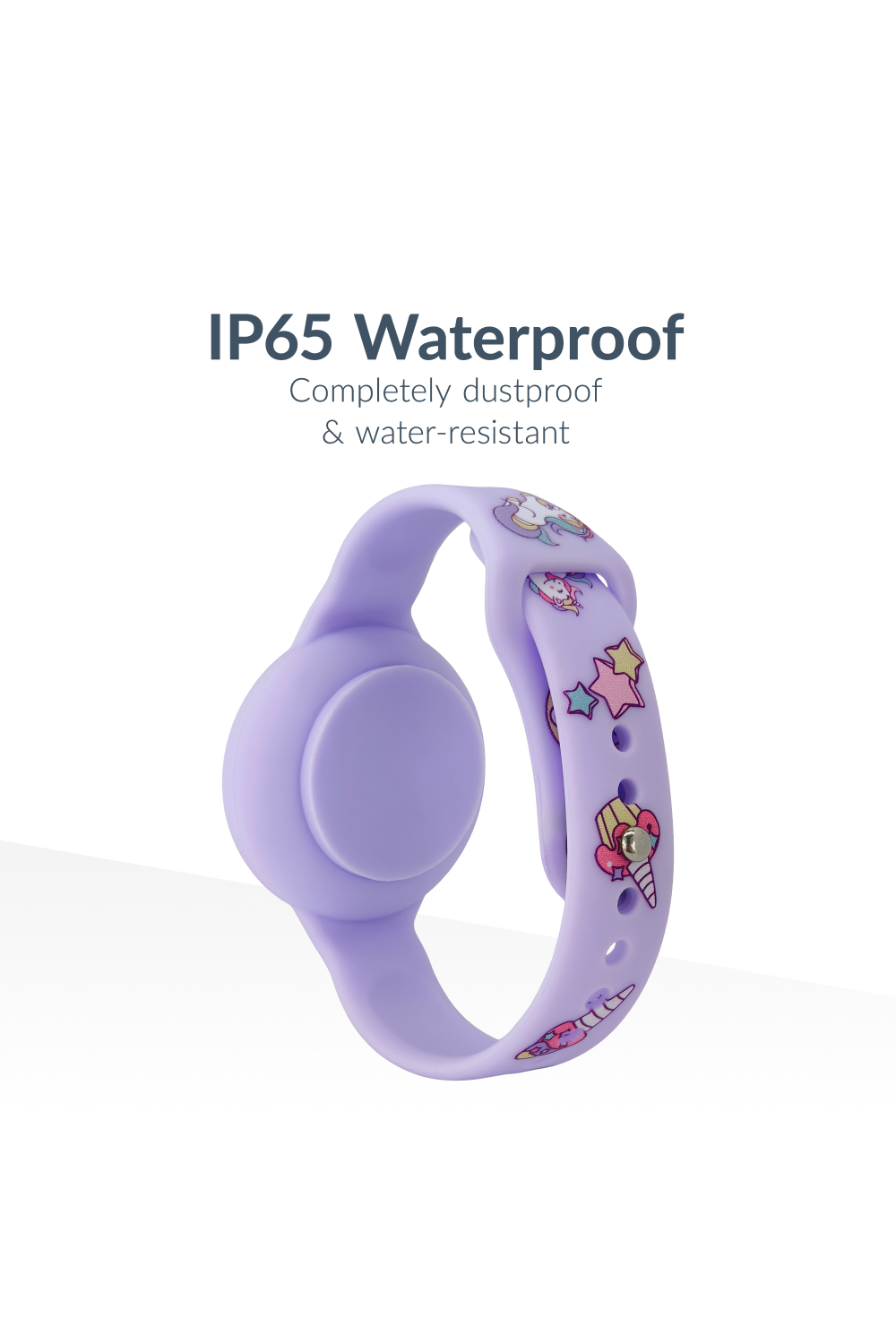Beeep Onetag Apple Find My & Android Tracker - Kids Wristband Silicon Unicorn - Afbeelding 5