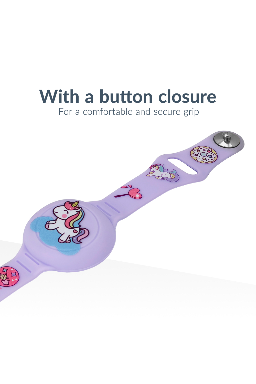 Beeep Onetag Apple Find My & Android Tracker - Kids Wristband Silicon Unicorn - Afbeelding 7