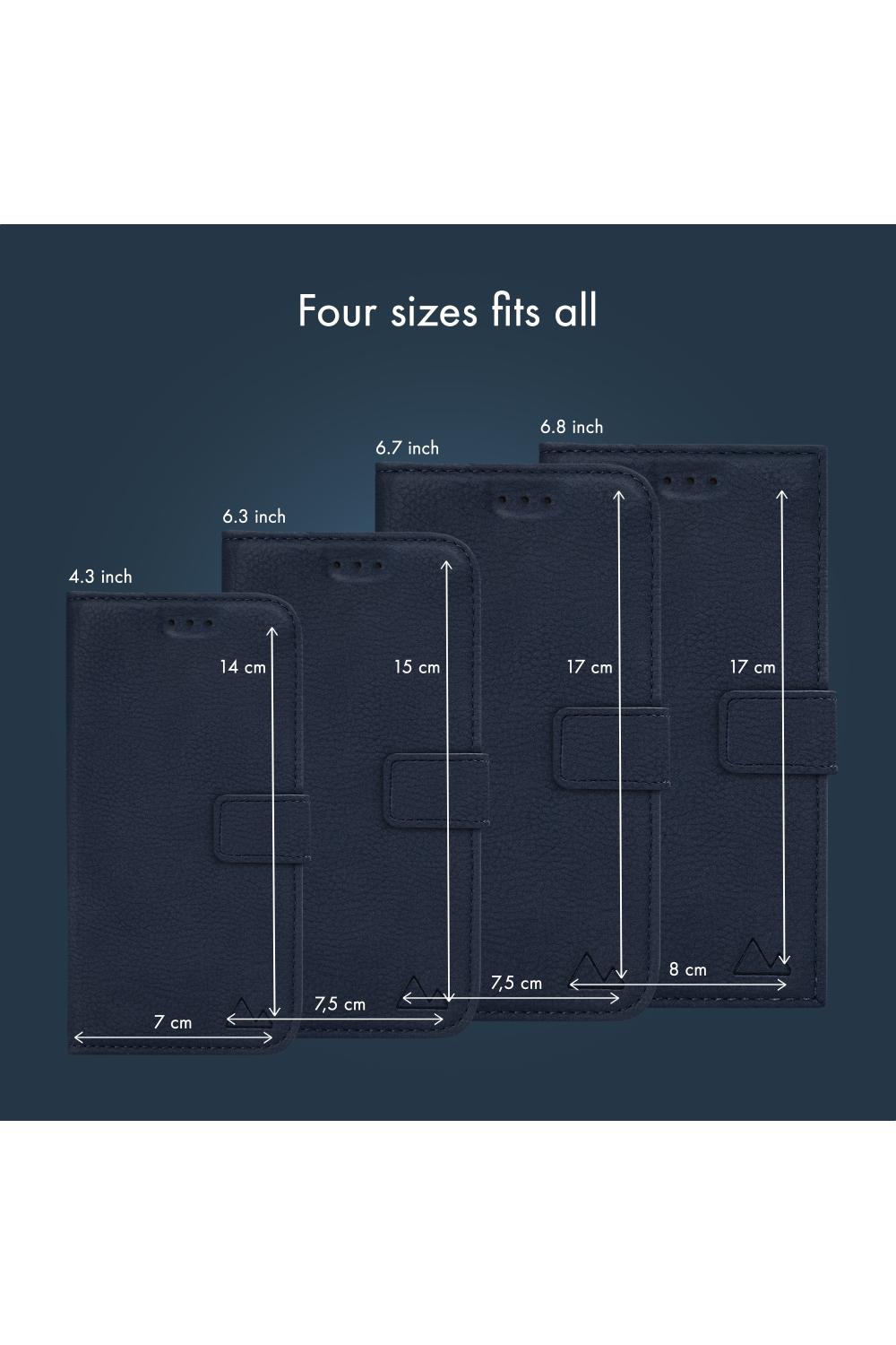 My Style Universal Magsafe Compatible Wallet - Midnight Blue 6.3" (Without Case) - Afbeelding 7