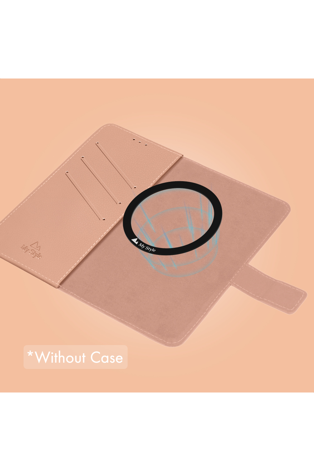 My Style Universal Magsafe Compatible Wallet - Soft Pink 6.3" (Without Case)