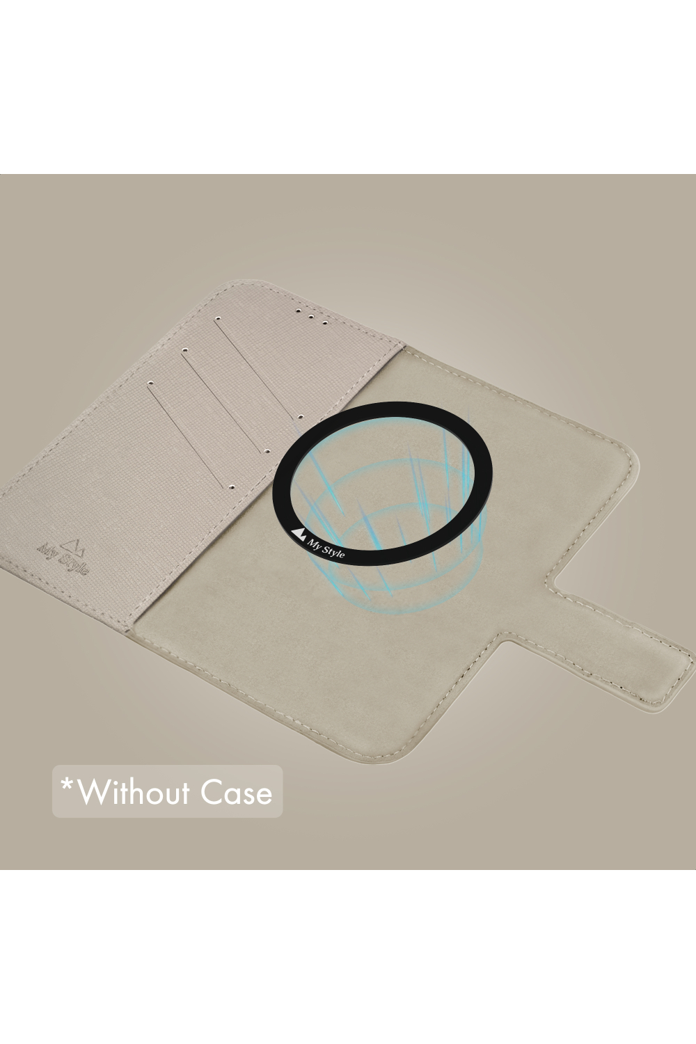 My Style Universal Magsafe Compatible Wallet - Warm Grey 6.8" (Without Case)