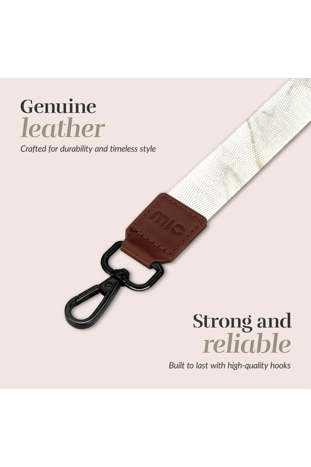 Mio By Mobilize Mio Lanyard White Marble - Afbeelding 3