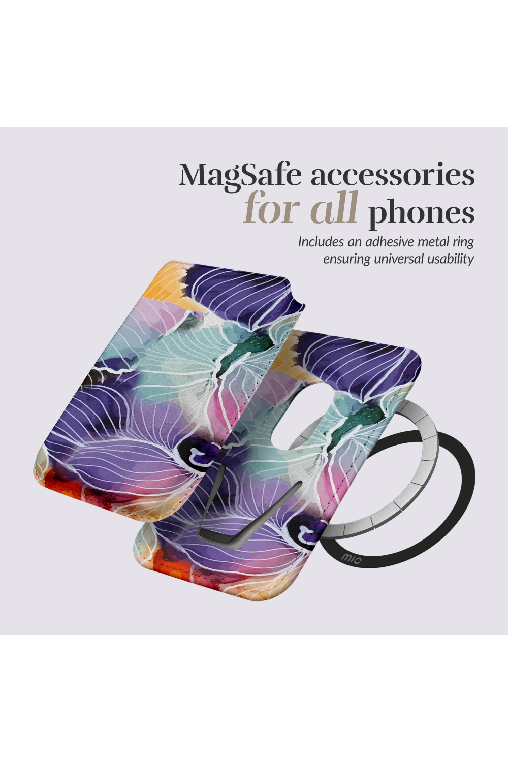 Mio By Mobilize Mio Flowers Magsafe Compatible Card Holder - Afbeelding 5