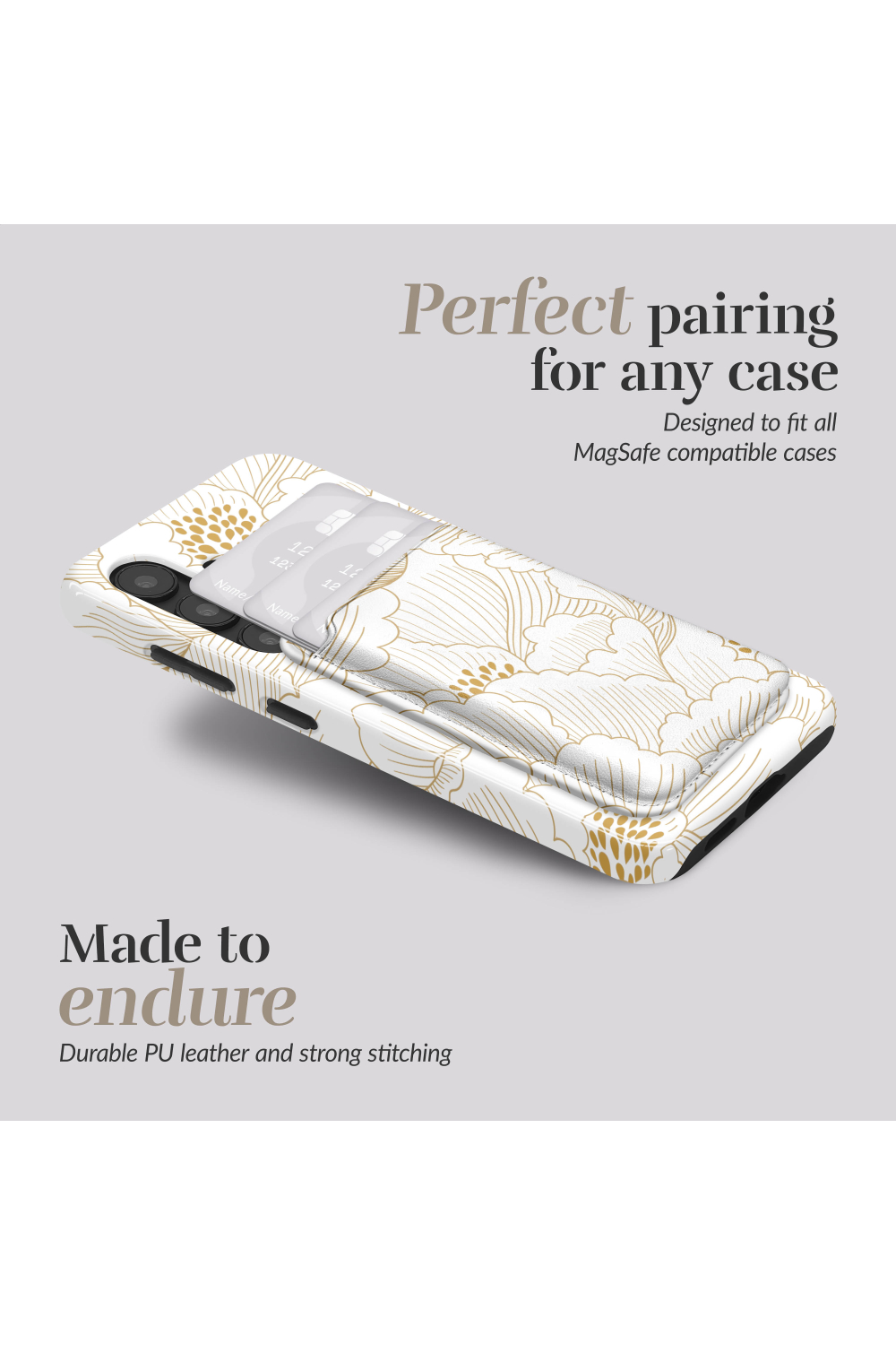 Mio By Mobilize Mio White Roses Magsafe Compatible Card Holder - Afbeelding 3