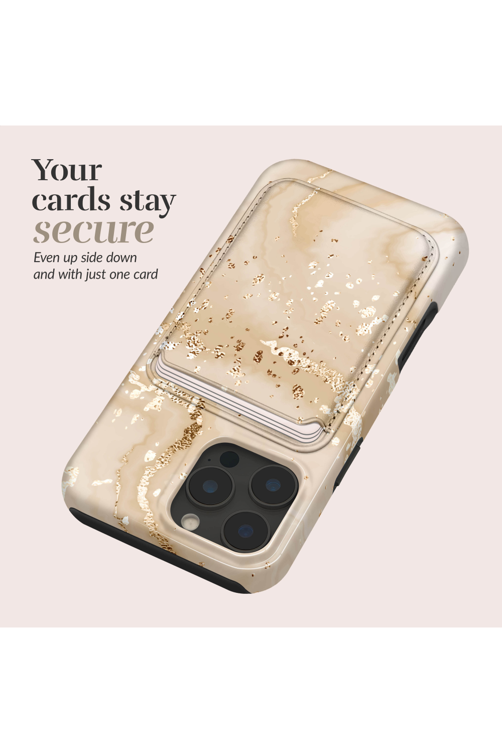 Mio By Mobilize Mio Gold Marble Magsafe Compatible Card Holder - Afbeelding 4