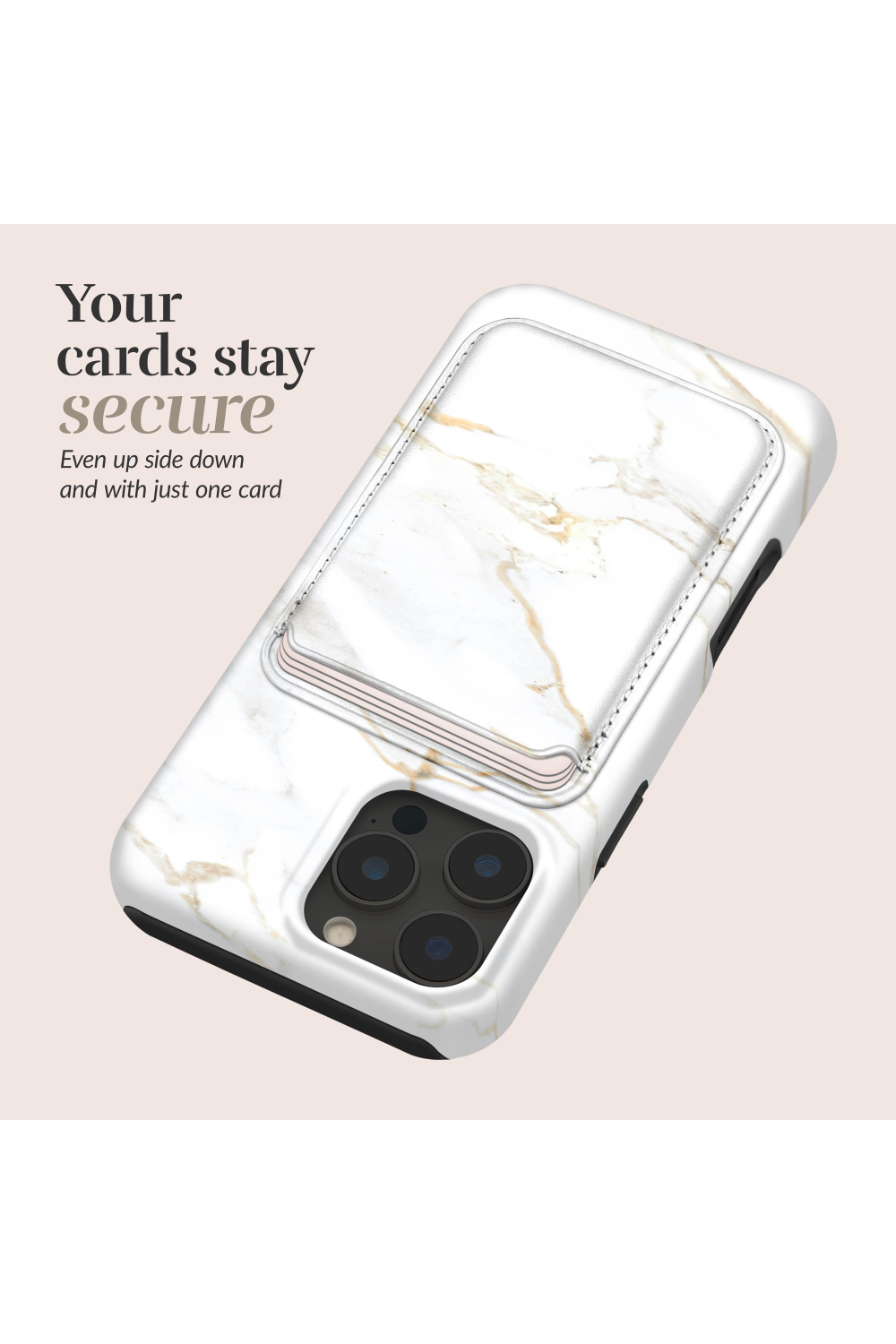 Mio By Mobilize Mio White Marble Magsafe Compatible Card Holder - Afbeelding 4