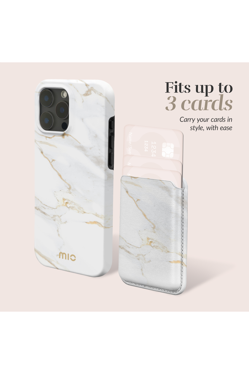 Mio By Mobilize Mio White Marble Magsafe Compatible Card Holder - Afbeelding 6