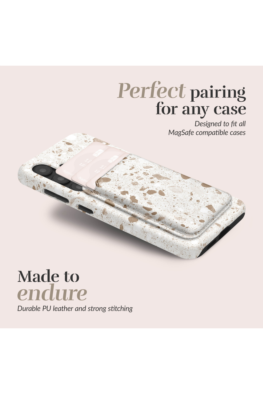 Mio By Mobilize Mio Soft Terrazzo Magsafe Compatible Card Holder - Afbeelding 3