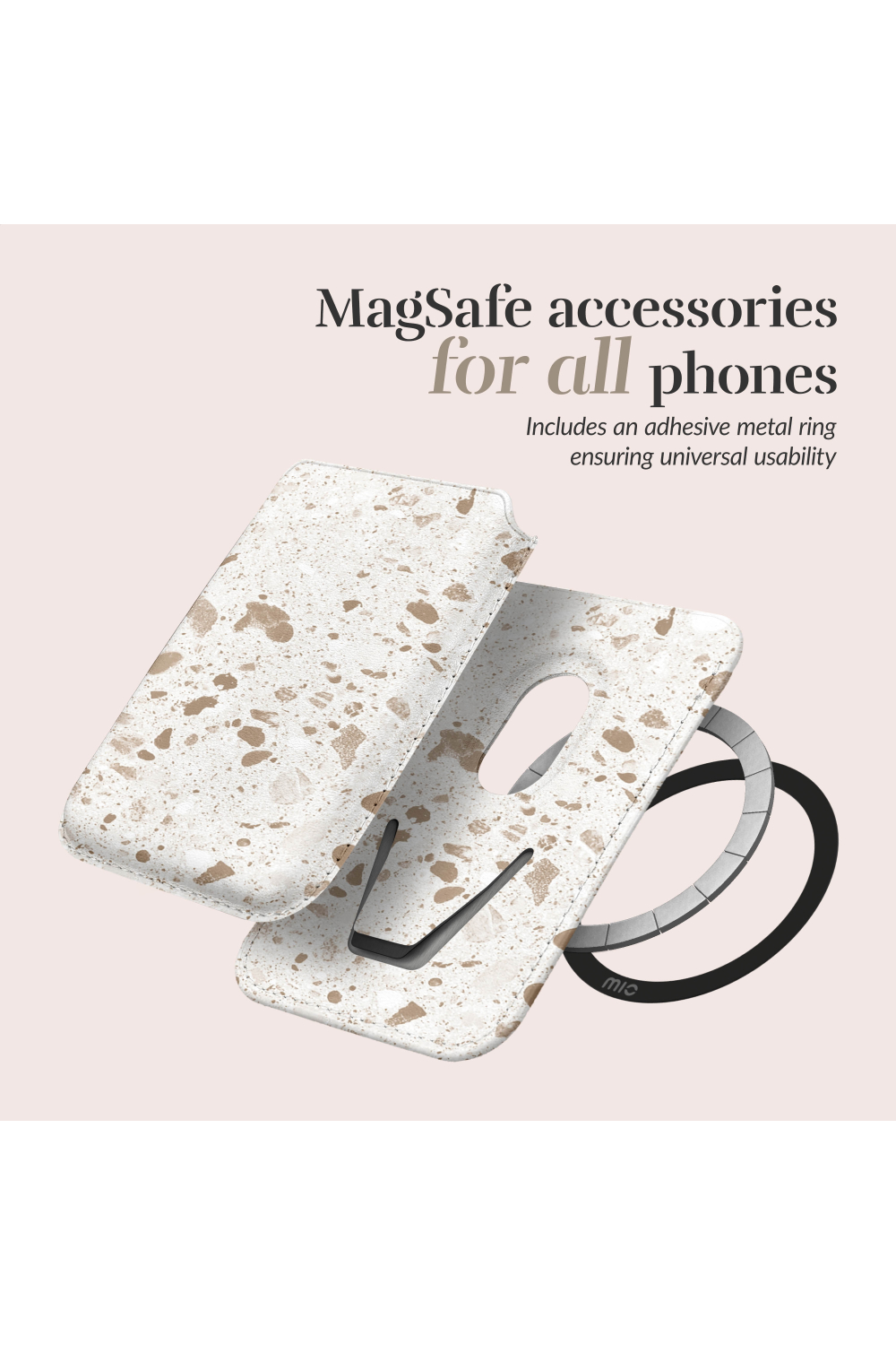 Mio By Mobilize Mio Soft Terrazzo Magsafe Compatible Card Holder - Afbeelding 5