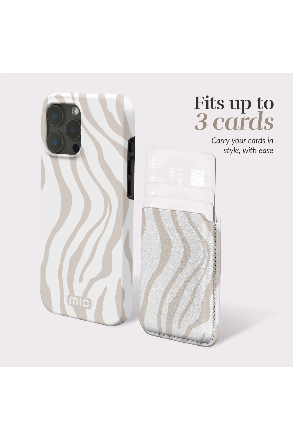 Mio By Mobilize Mio Sandy Zebra Magsafe Compatible Card Holder - Afbeelding 6