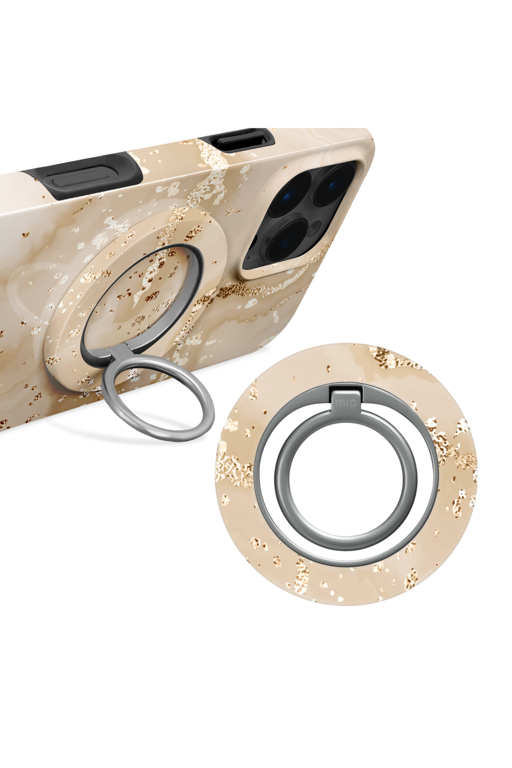 Mio By Mobilize Mio Gold Marble Magsafe Compatible Ring Holder
