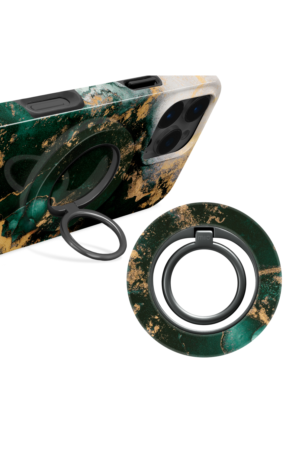 Mio By Mobilize Mio Green Marble Magsafe Compatible Ring Holder