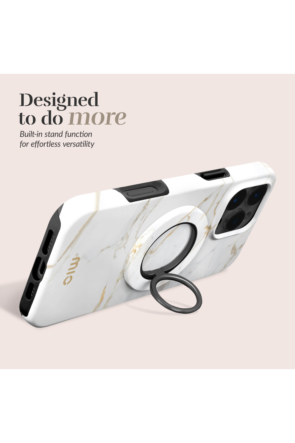 Mio By Mobilize Mio White Marble Magsafe Compatible Ring Holder - Afbeelding 4