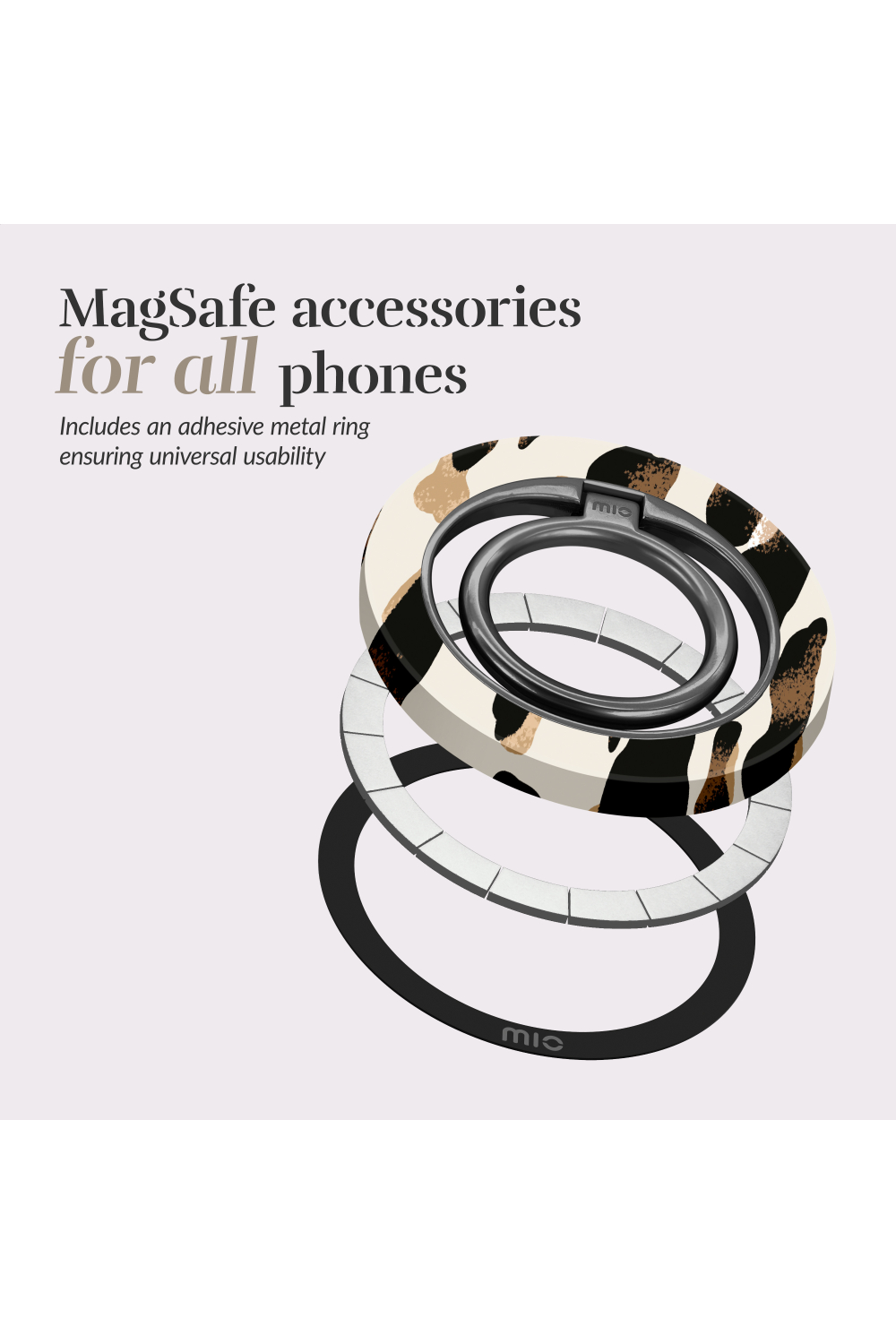 Mio By Mobilize Mio Leopard Magsafe Compatible Ring Holder - Afbeelding 5