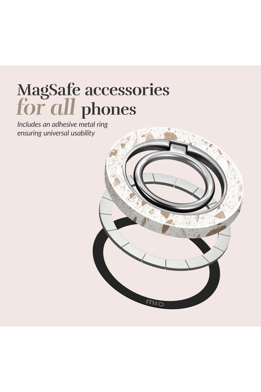 Mio By Mobilize Mio Soft Terrazzo Magsafe Compatible Ring Holder - Afbeelding 5