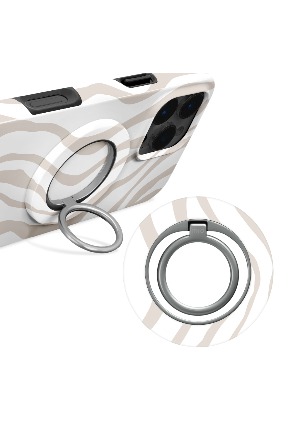 Mio By Mobilize Mio Sandy Zebra Magsafe Compatible Ring Holder
