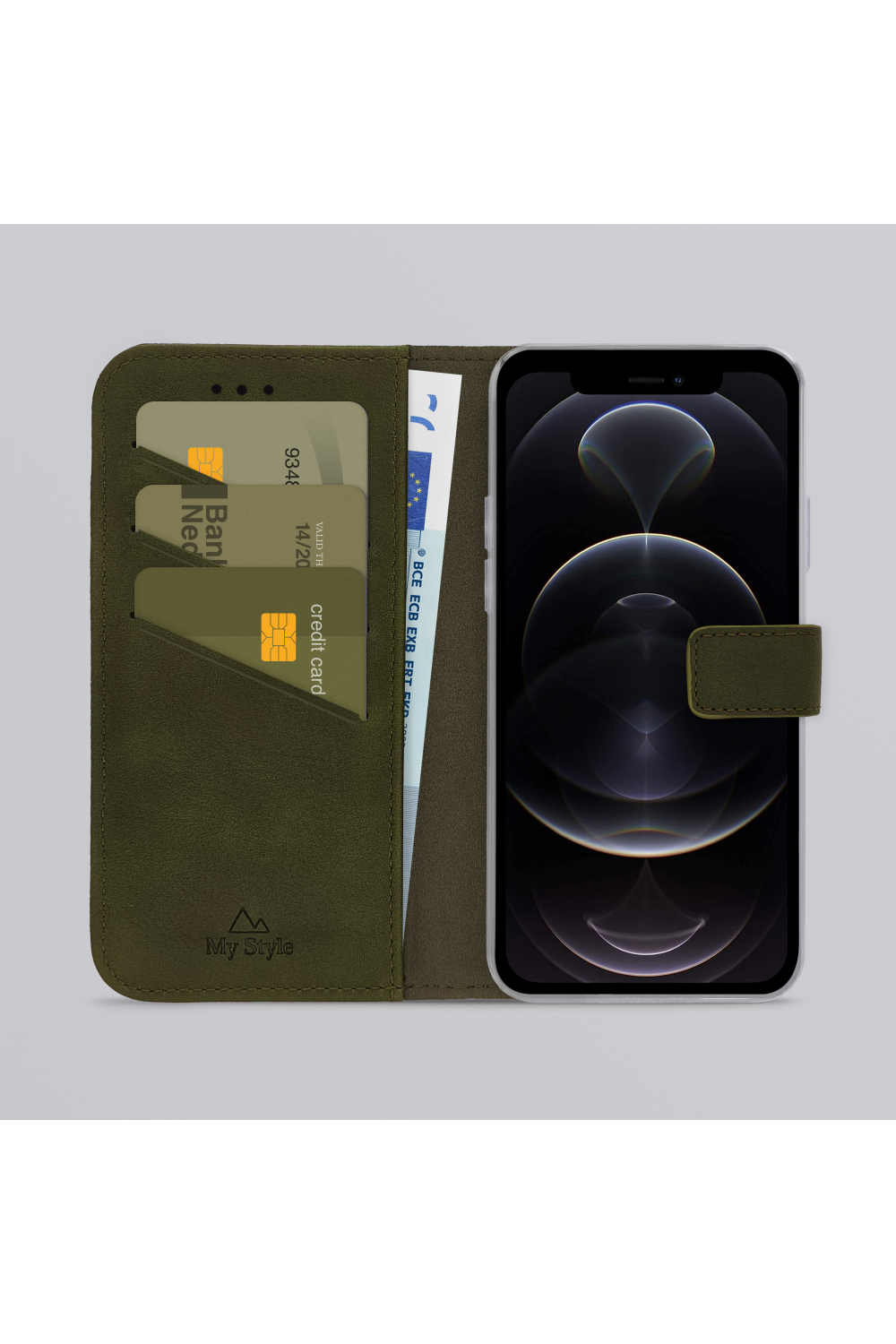 My Style Flex Wallet For Apple Iphone 12/12 Pro Forest Green - Afbeelding 2