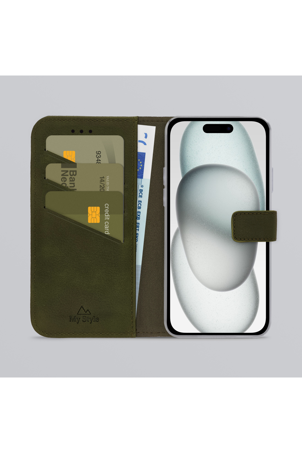My Style Flex Wallet For Apple Iphone 13/14/15 Forest Green - Afbeelding 2