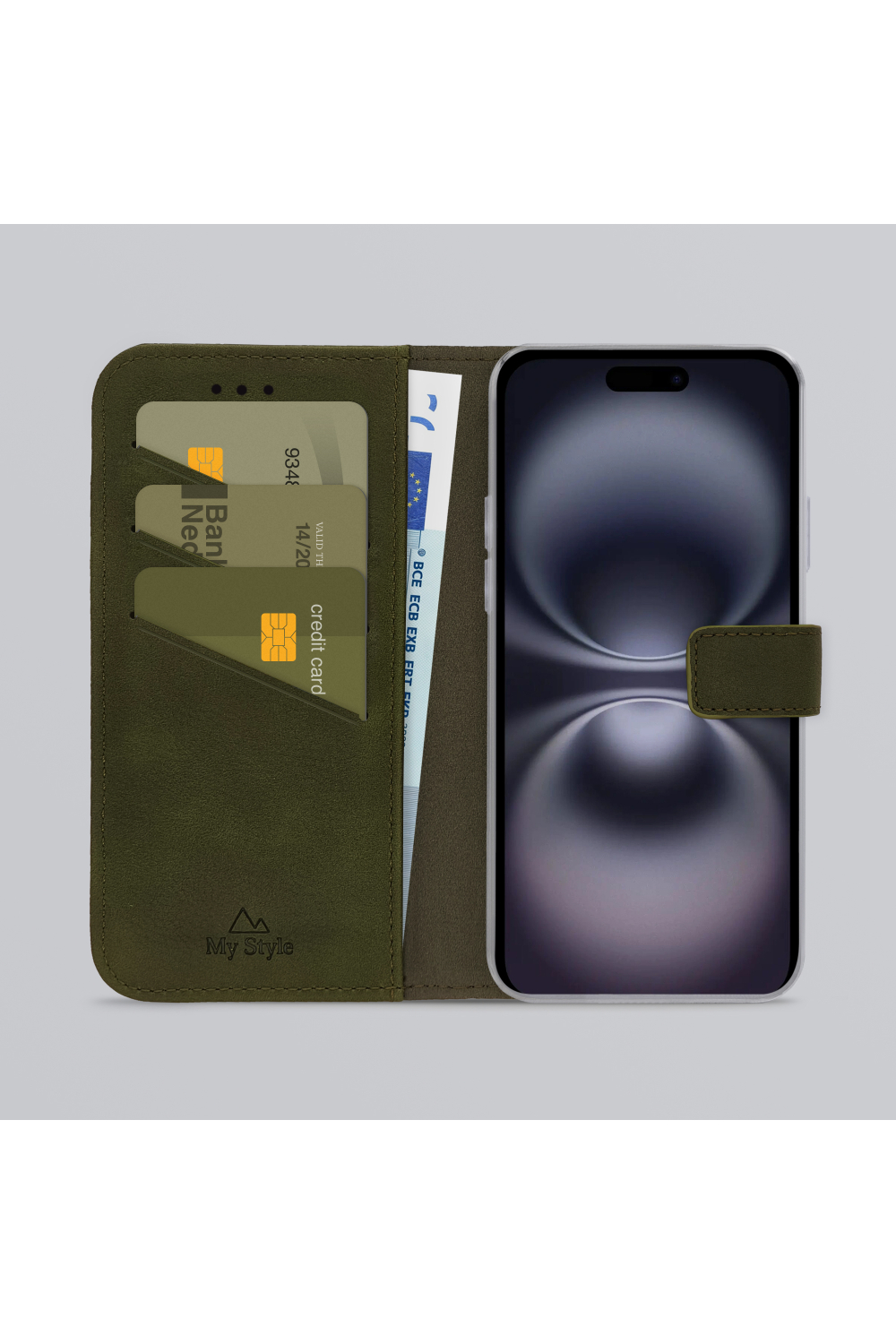 My Style Flex Wallet For Apple Iphone 16 Forest Green - Afbeelding 2