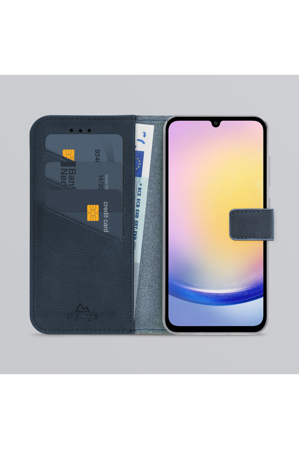 My Style Flex Wallet For Samsung Galaxy A25 5G Royal Blue - Afbeelding 2
