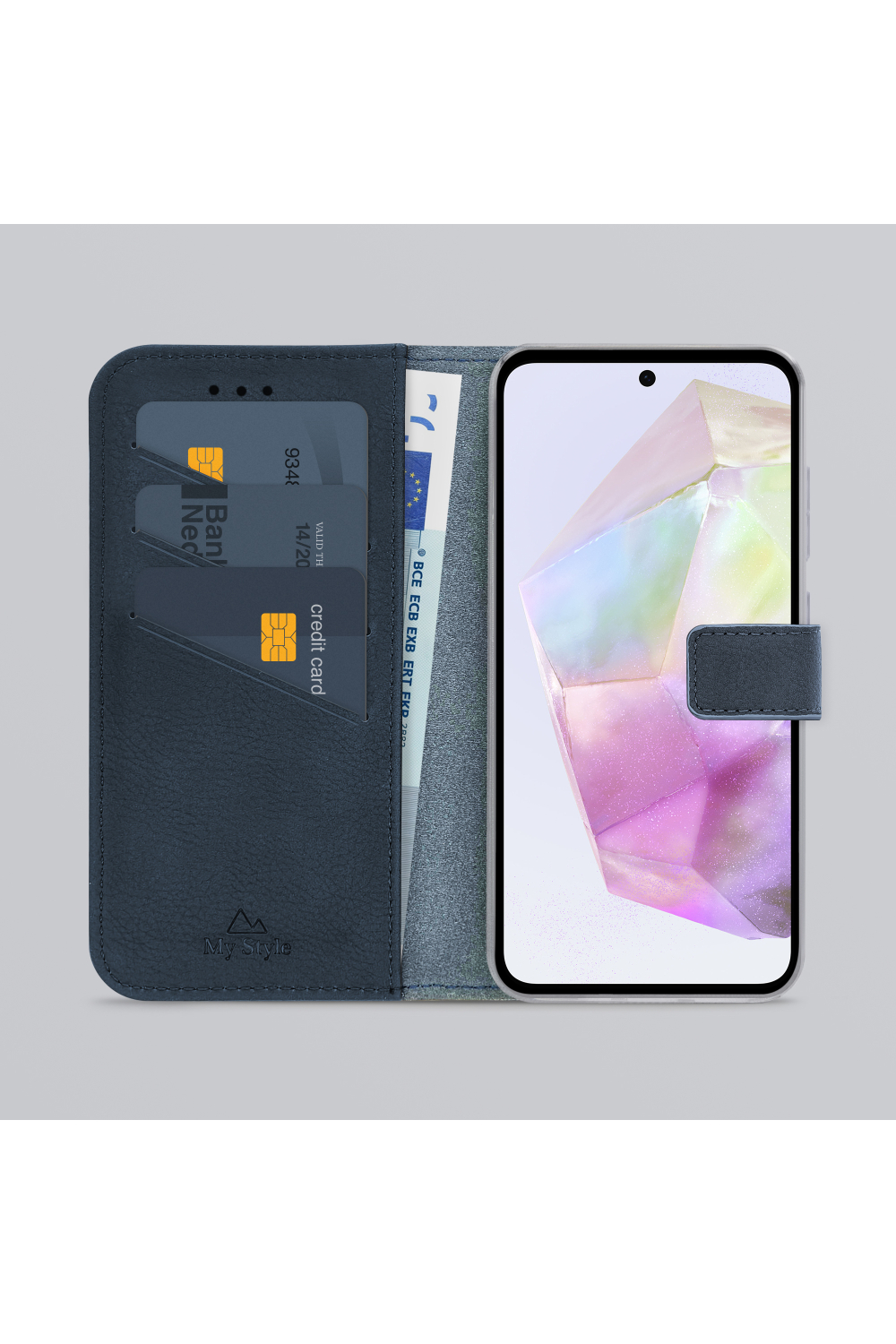 My Style Flex Wallet For Samsung Galaxy A35 5G Royal Blue - Afbeelding 2