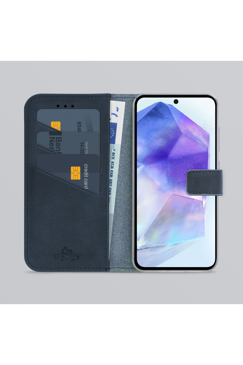 My Style Flex Wallet For Samsung Galaxy A55 5G Royal Blue - Afbeelding 2