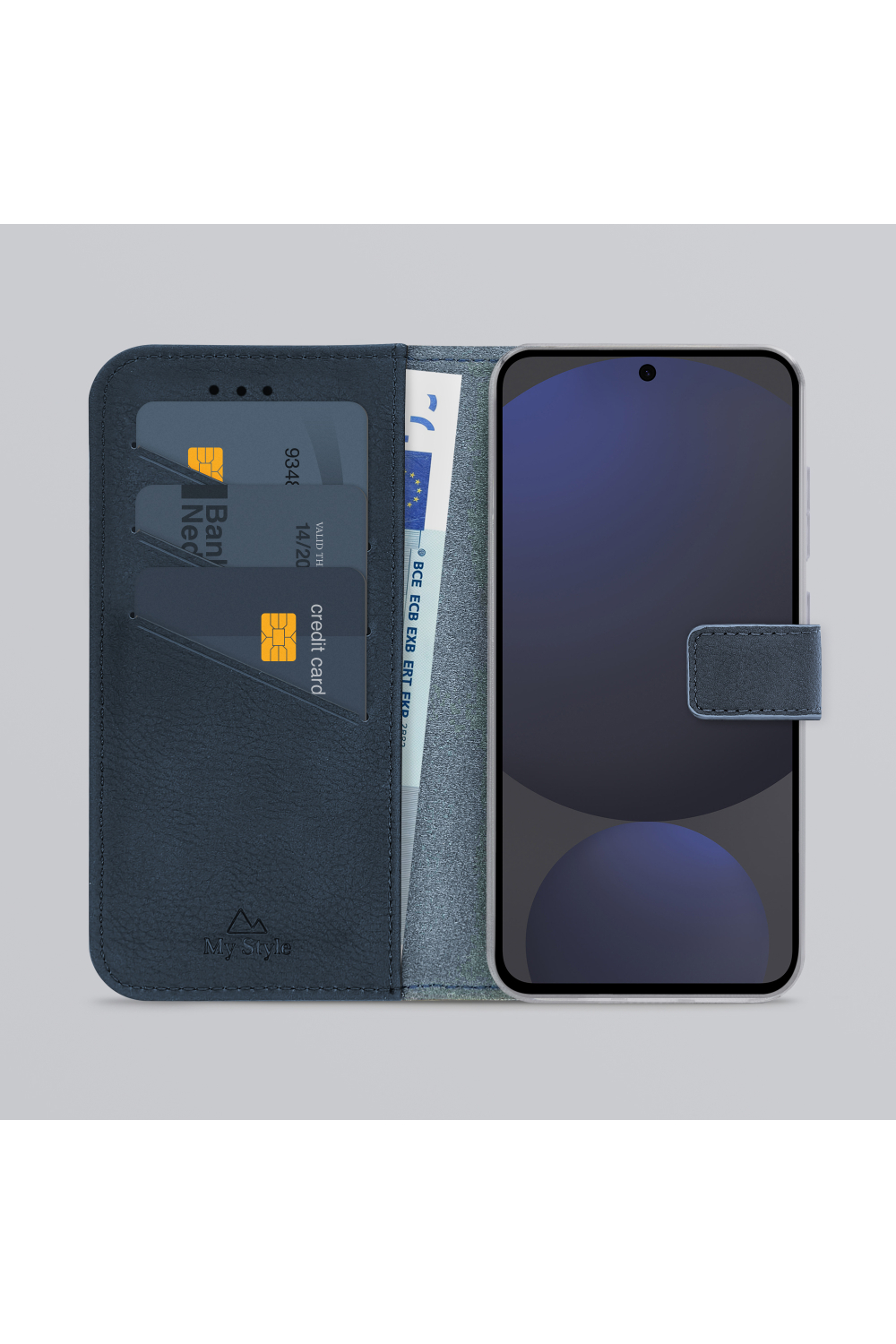 My Style Flex Wallet For Samsung Galaxy S24 Fe 5G Royal Blue - Afbeelding 2