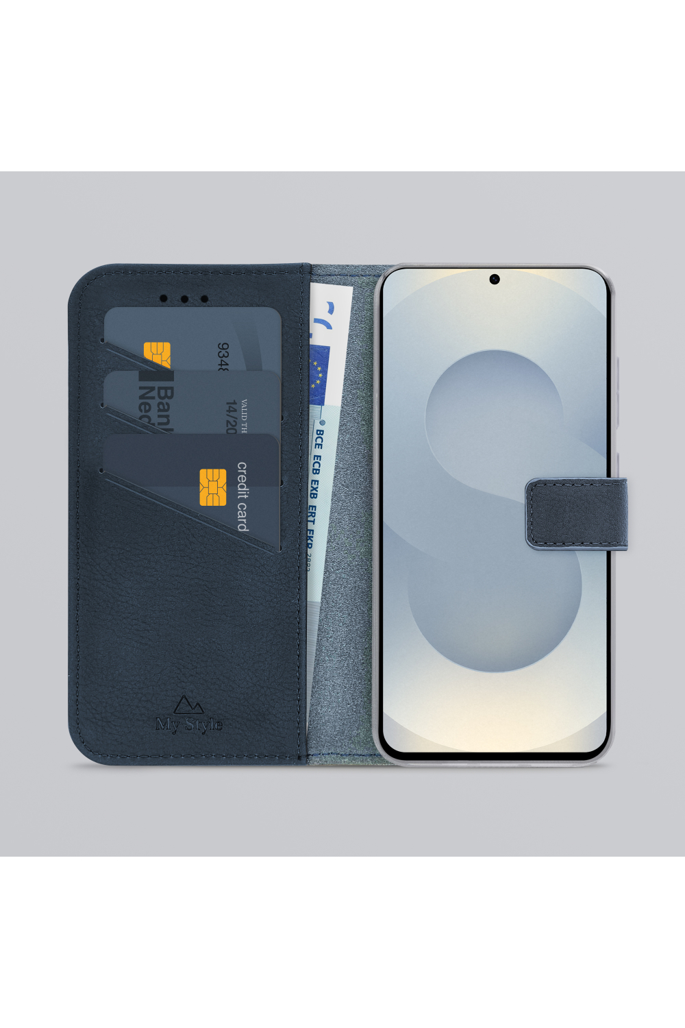 My Style Flex Wallet For Samsung Galaxy S25+ 5G Royal Blue - Afbeelding 2