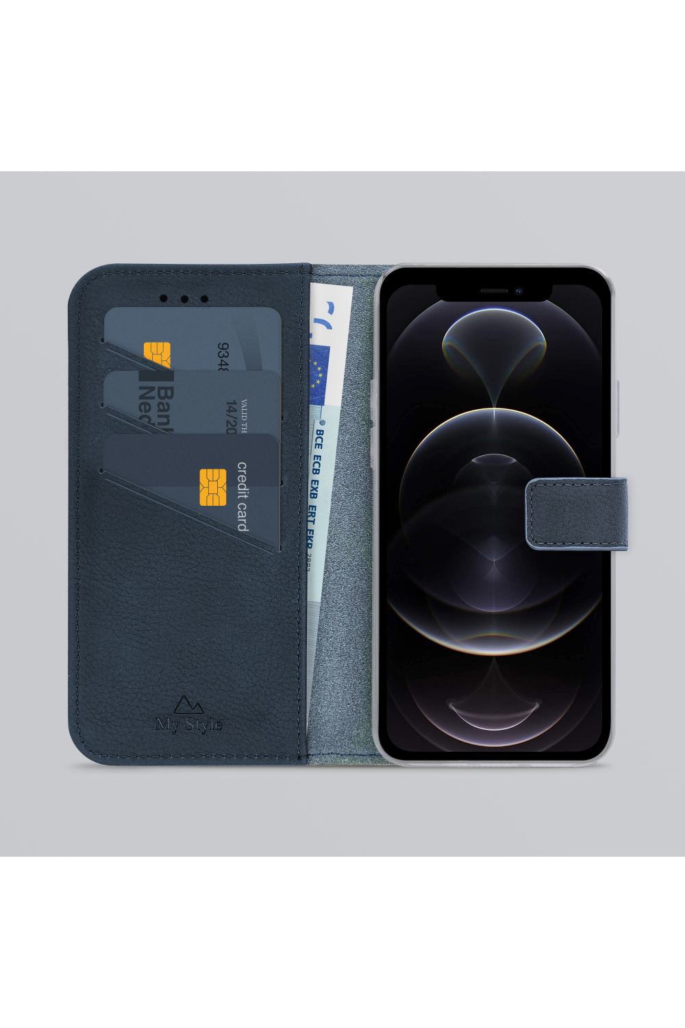 My Style Flex Wallet For Apple Iphone 12/12 Pro Royal Blue - Afbeelding 2